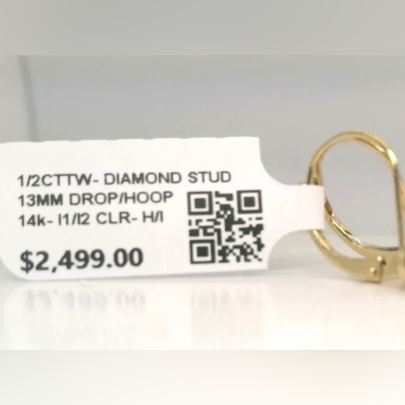 DIAMOND EARRINGS NATURAL DIAMOND BRAND NEW - Picture 4 of 14